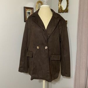 Stoosh- Brown Suede Blazer